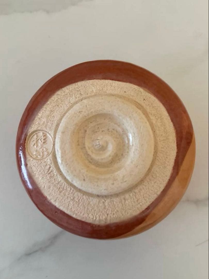 未使用　兜の絵　黒楽　茶道具　京焼　桂窯　伊東桂楽造　茶碗　子供の日　端午の節句