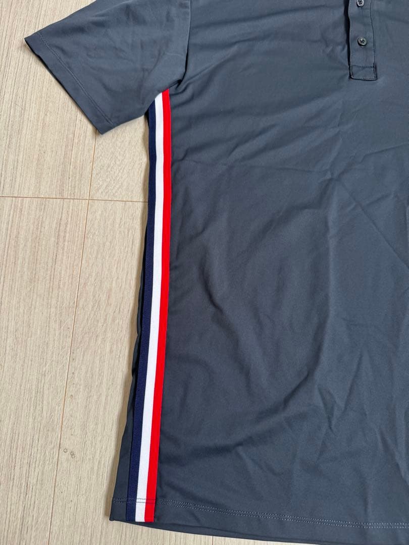 LPFG メンズ スカル＆トリコロールバンド 半袖ポロシャツ　美品