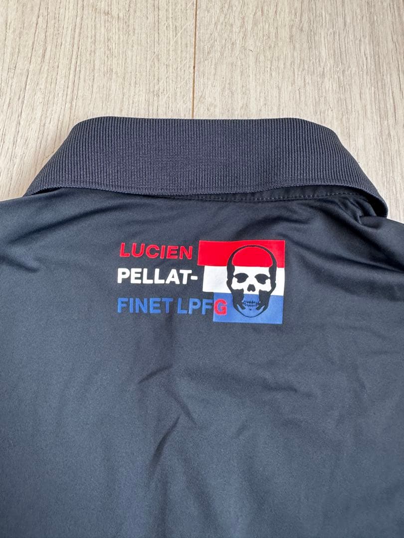 LPFG メンズ スカル＆トリコロールバンド 半袖ポロシャツ　美品