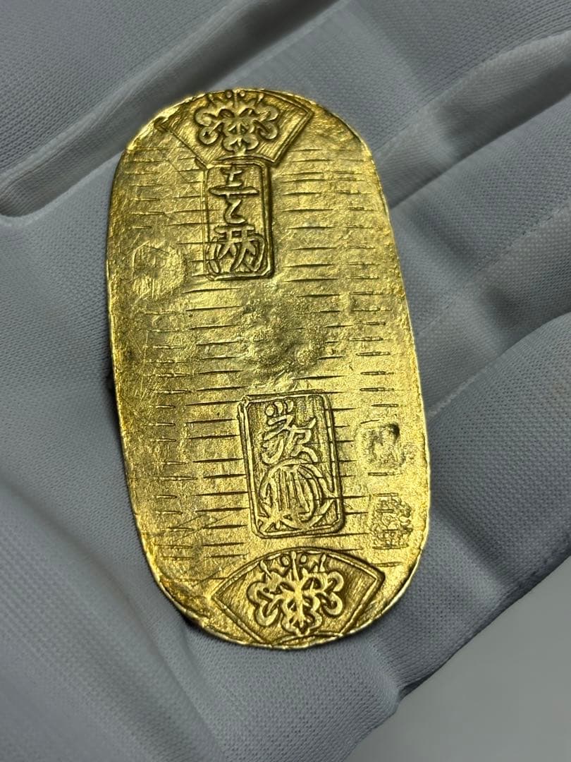 文政小判金、草文小判、本物、古銭、貨幣、金貨