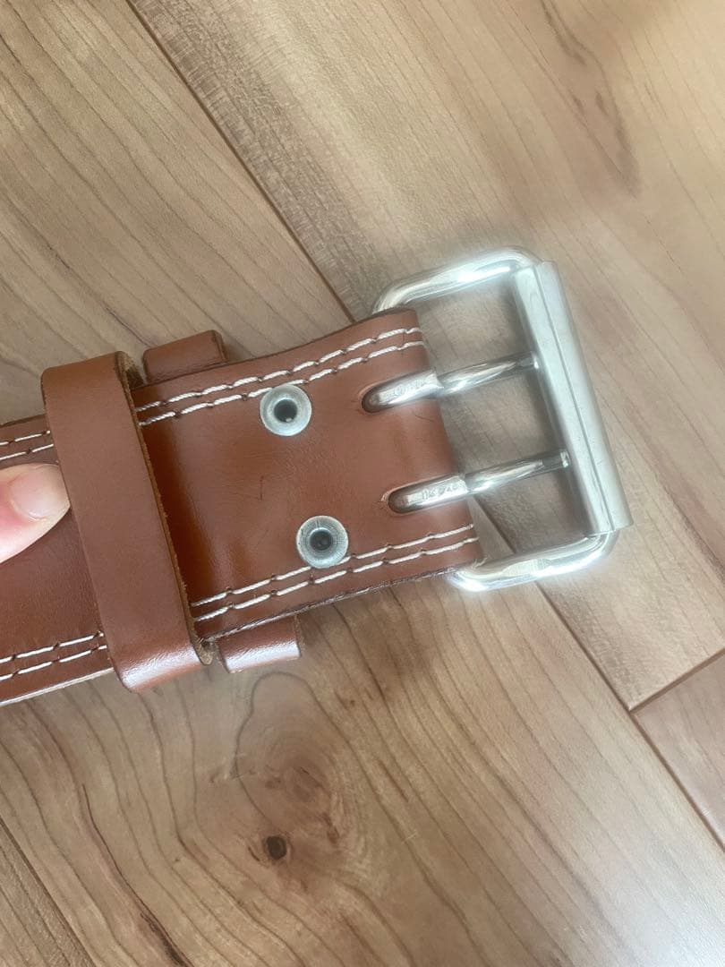 GOLD'S GYM レザーベルト　パワーベルト Sサイズ　ゴールドジム