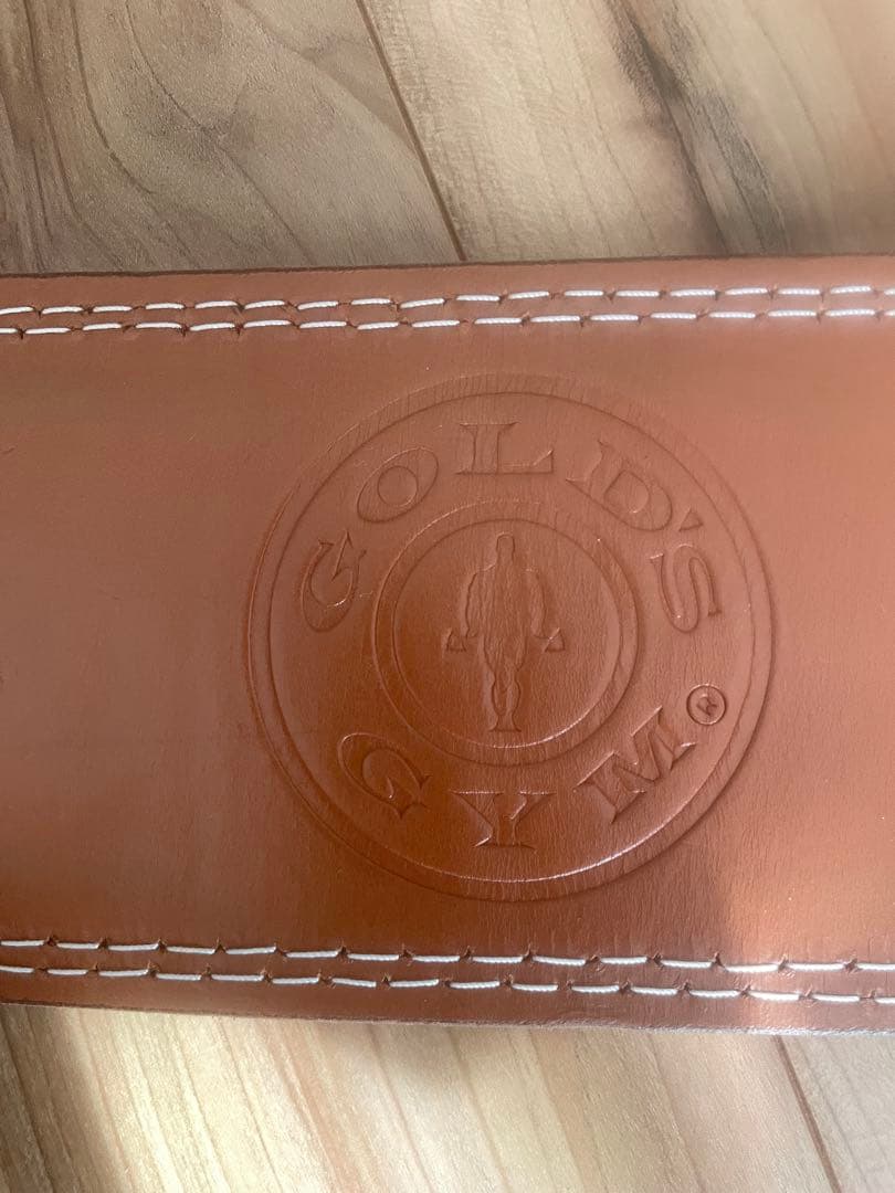 GOLD'S GYM レザーベルト　パワーベルト Sサイズ　ゴールドジム