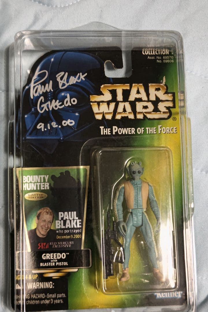 スターウォーズ　グリード　直筆サイン入りベーシック　フィギュア