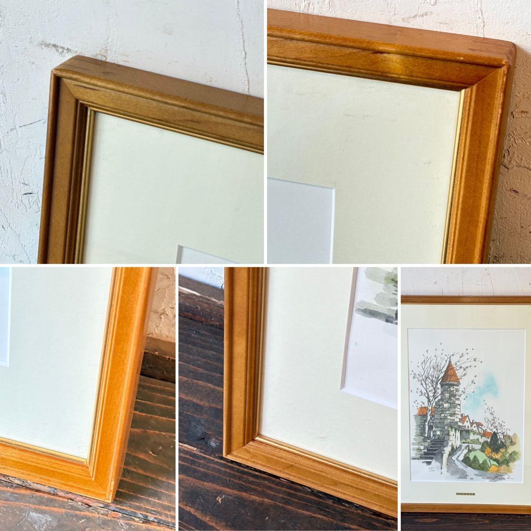 ⑩絵画 リトグラフ セット 冬島大二郎 他 直筆サイン入 インテリア 額縁