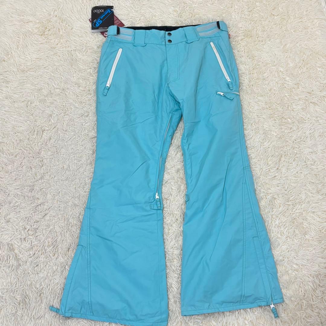 新品 BILLA BONG ボードウェア スキーウェアパンツのみ 青 L フレア