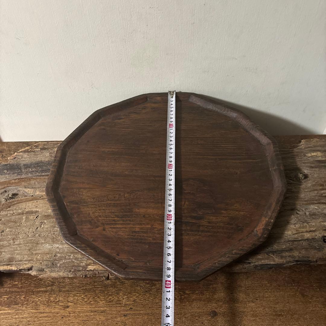 李朝十二角膳天板その66 盆.古道具.骨董品.韓国骨董. Antique.酒器盆