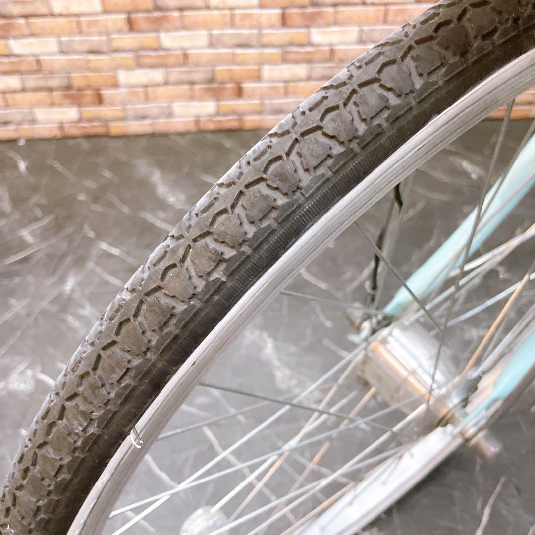 ひろさん様【39】子供用自転車 子供車 amie 水色 ミントカラー 24インチ