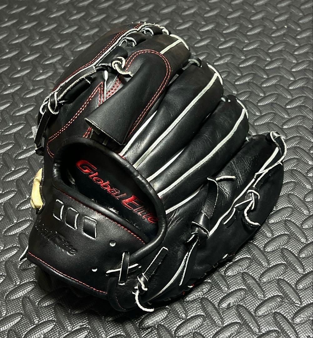 ミズノ グローバルエリート 刺繍ラベル 硬式 投手用 グローブ 左投げ用