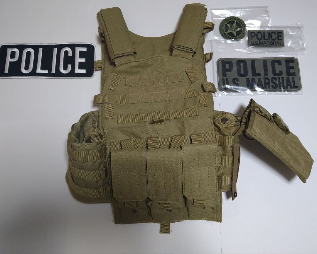 プレキャリ　US MARSHALL アメリカポリス　ボディーアーマー　警察