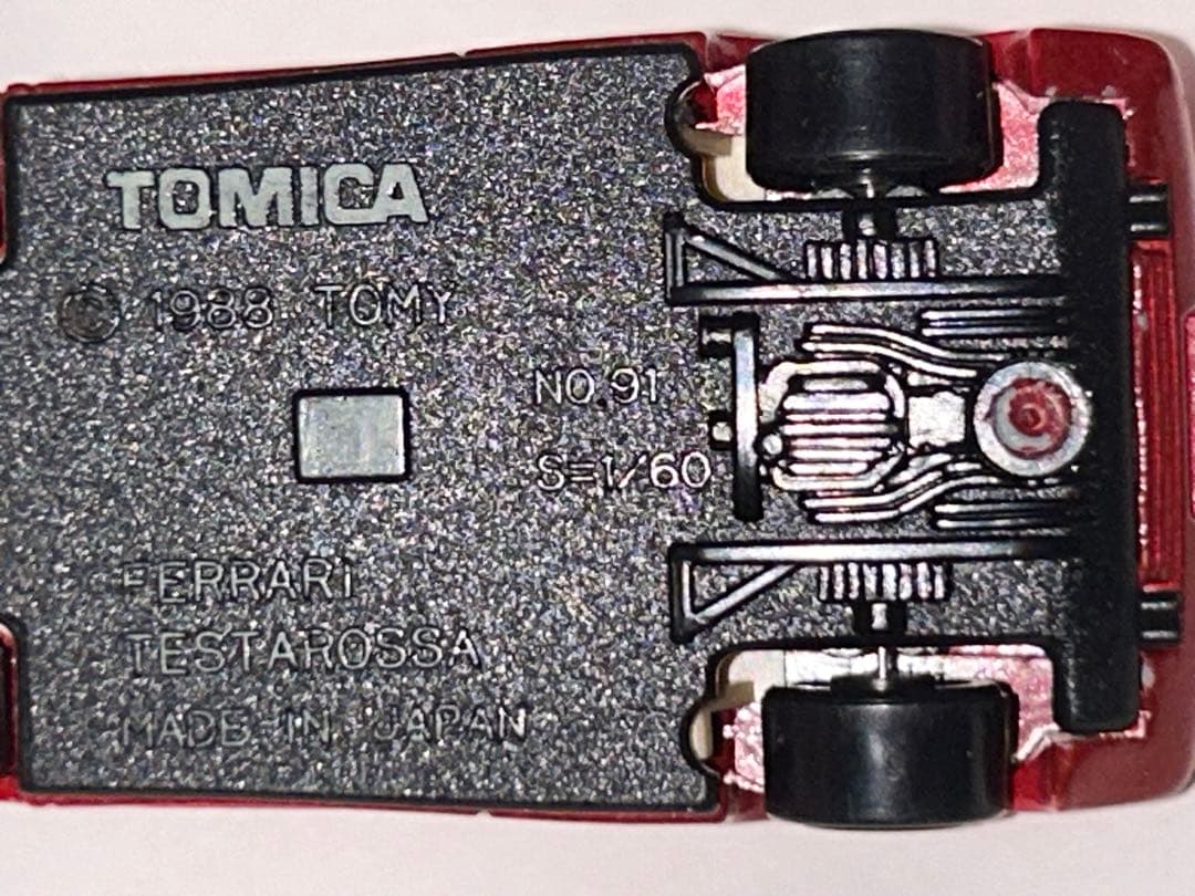 トミカ 日本製 赤箱 91 フェラーリ テスタロッサ　美品