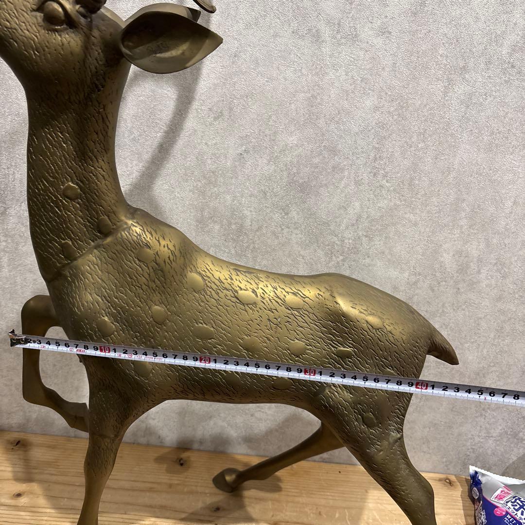 金属製　鹿の親子2体セット