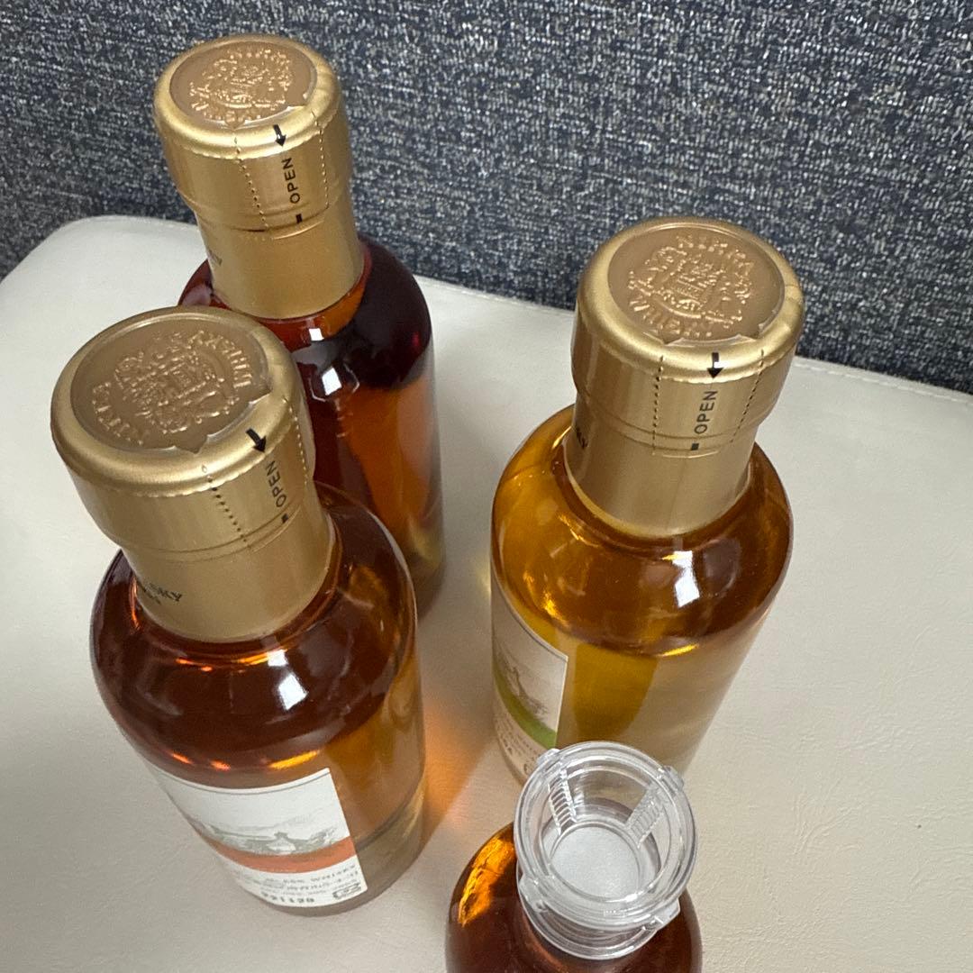 NIKKA 宮城峡シングルモルト 180ml 3本セットVSOPブランデー小瓶