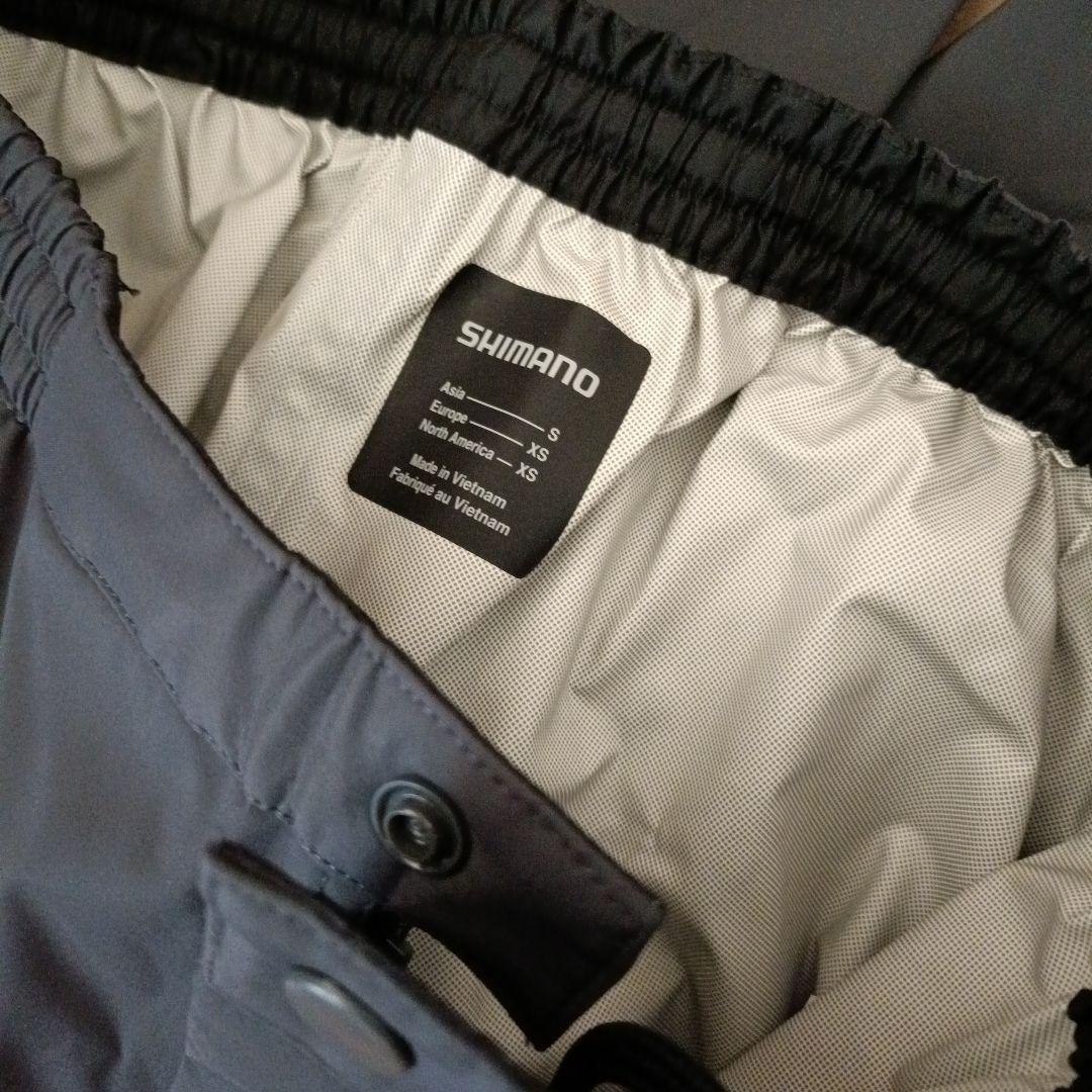 シマノ　RA-500V ブラックSサイズ　ベーシックフィッシングレインスーツ　黒