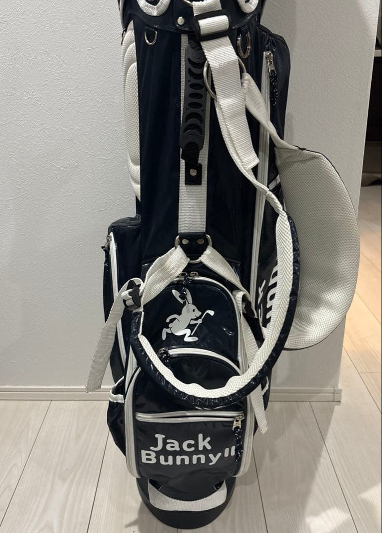 Jack Bunny!! キャディバッグ ネイビー/ホワイト