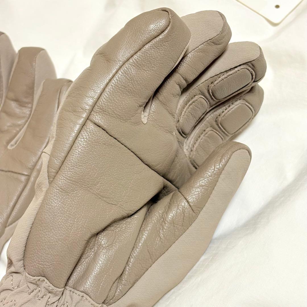 サロモン ゴアテックス グローブ レザー サンドベージュ スキー スノボ