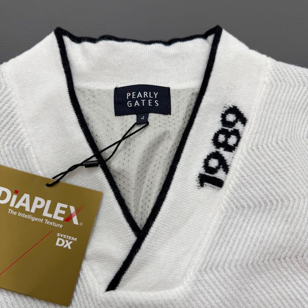 新品未使用✨パーリーゲイツ ツインニット 裏地付きベスト 白 M