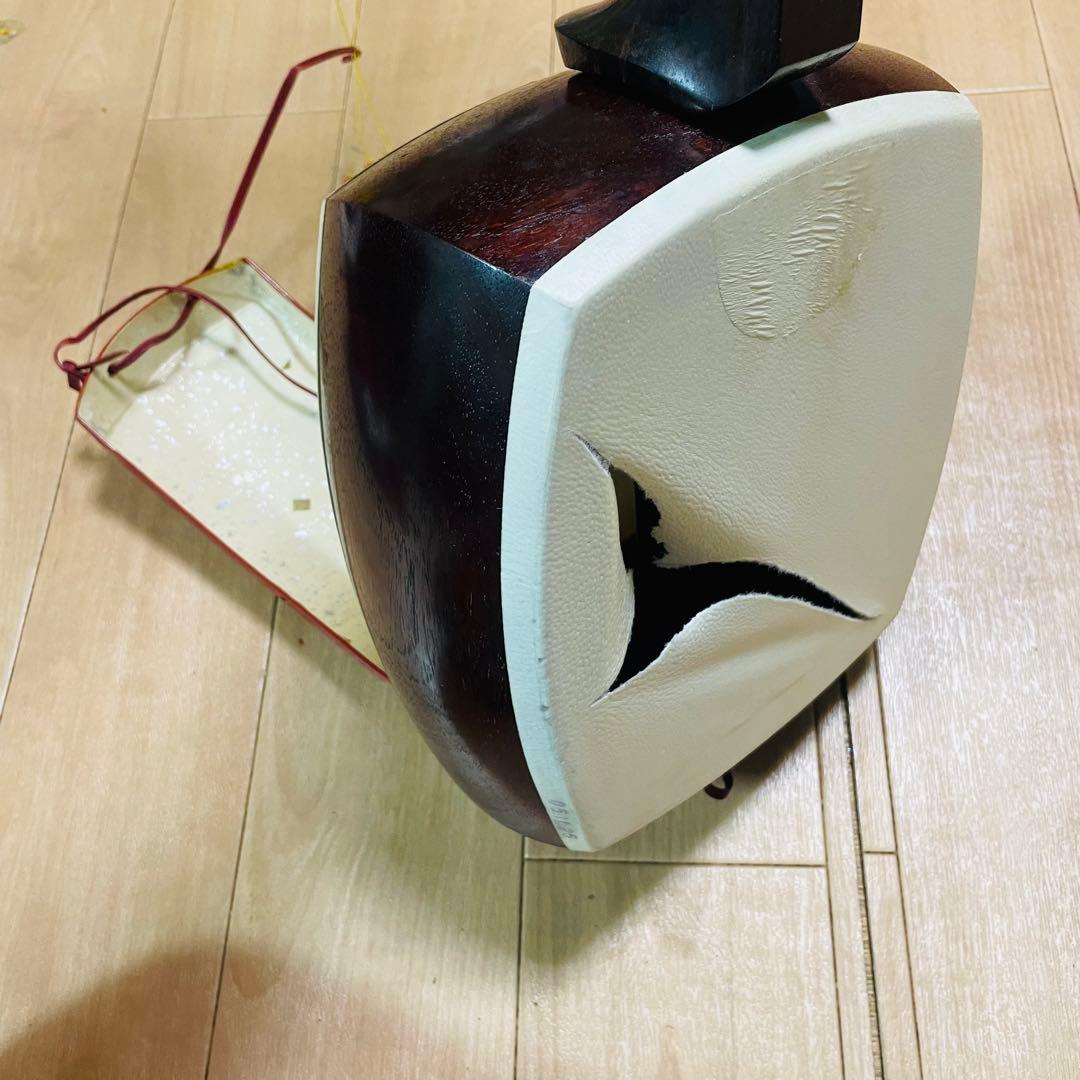 津軽三味線　紅木　金細　現状品