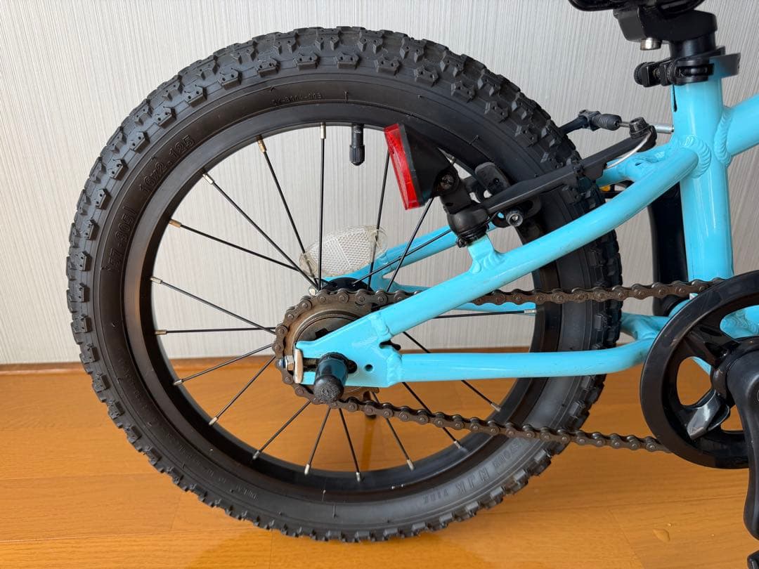 ヨツバサイクル 16インチ ラムネブルー 補助輪付 【神奈川県藤沢市・直接引取】