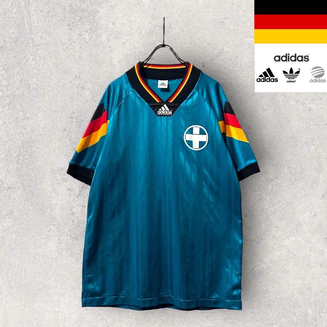 90s adidas アディダス ドイツ ゲームシャツ サッカー ユニフォーム