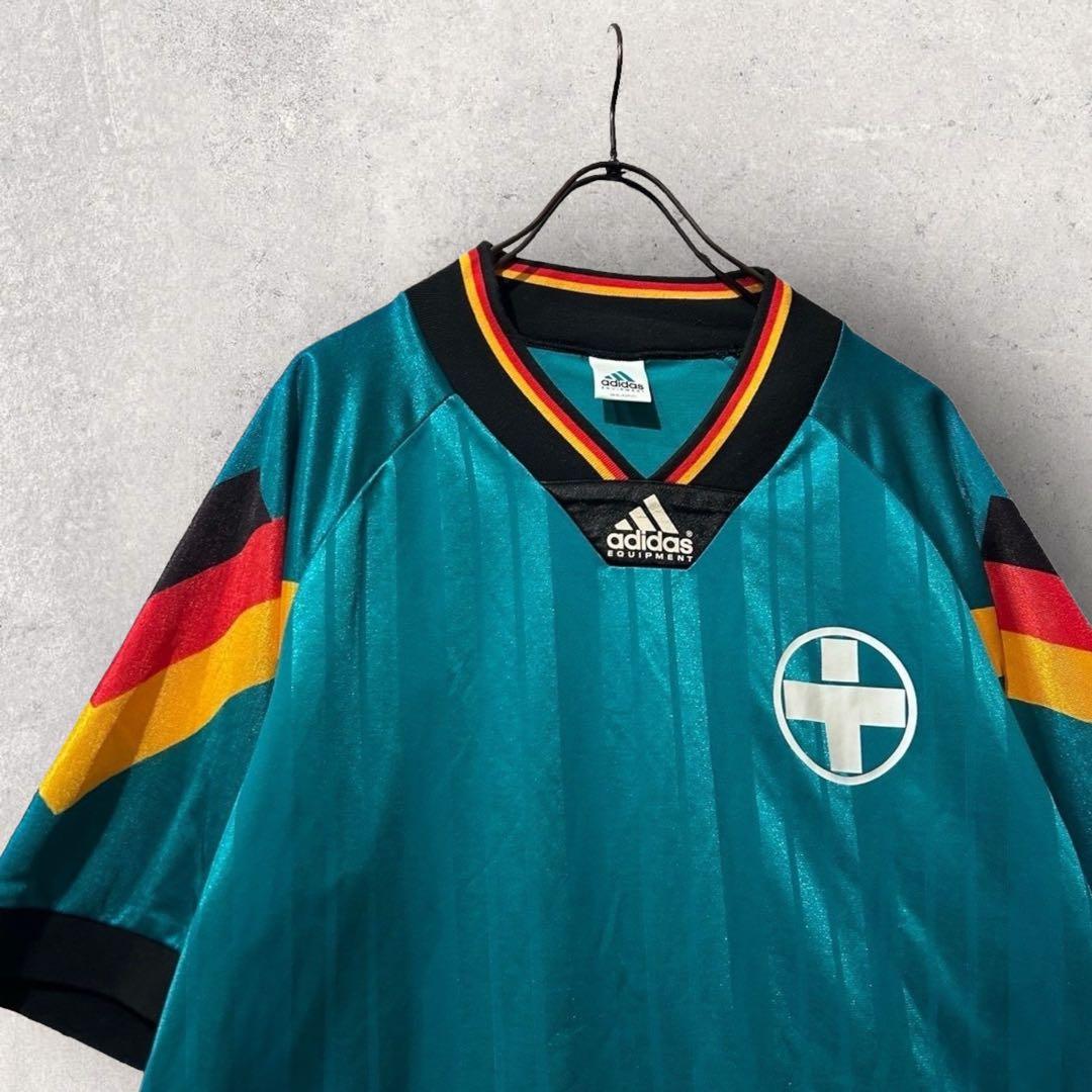 90s adidas アディダス ドイツ ゲームシャツ サッカー ユニフォーム