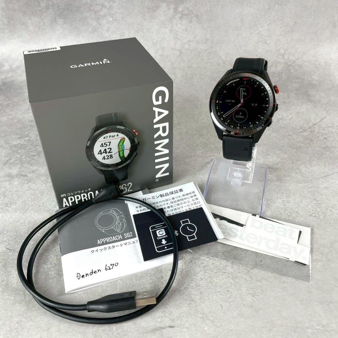美品 箱 付属品付✨GARMIN Approach S62 ゴルフGPSウォッチ