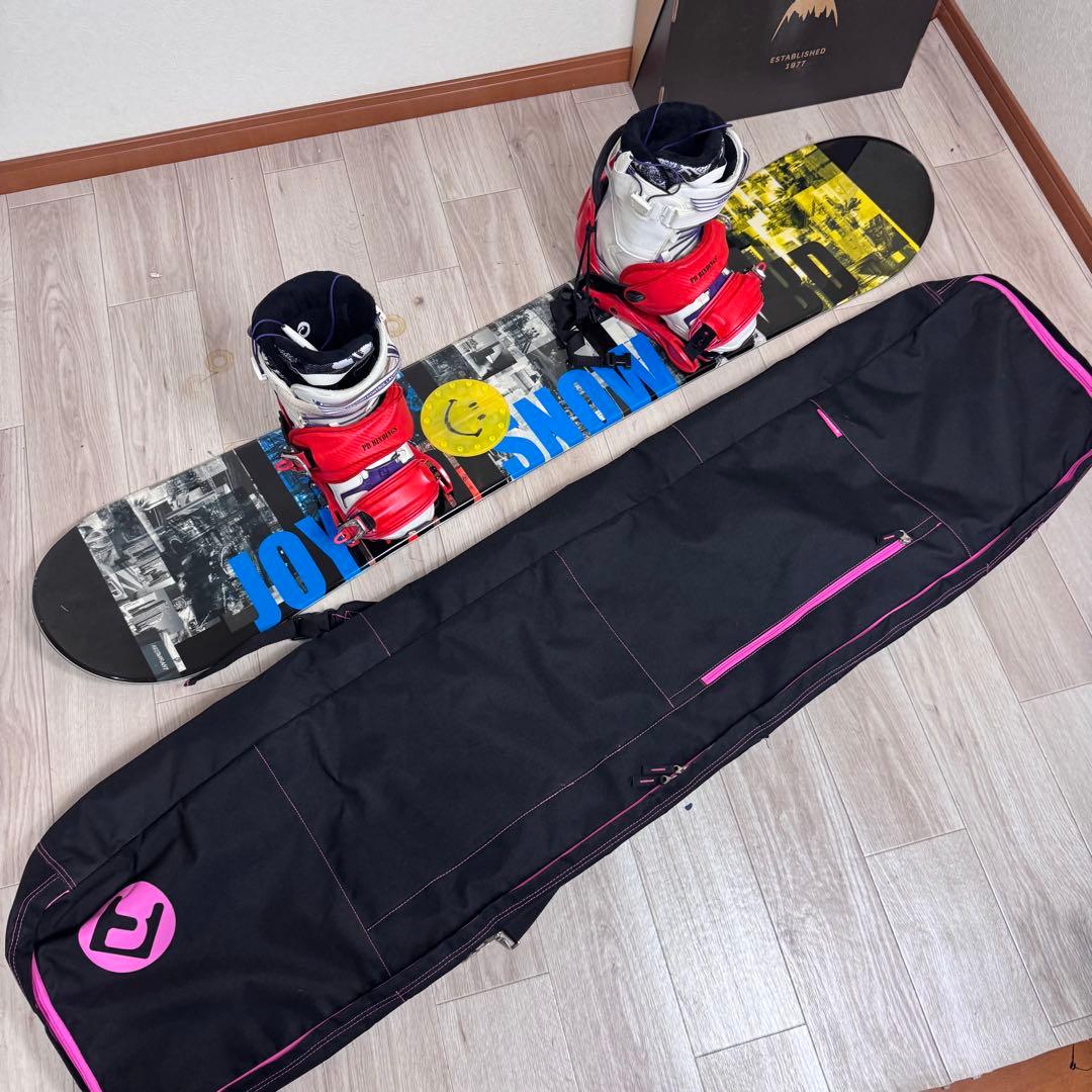 スノーボード145cm４点セット ディーラックス24.5cm