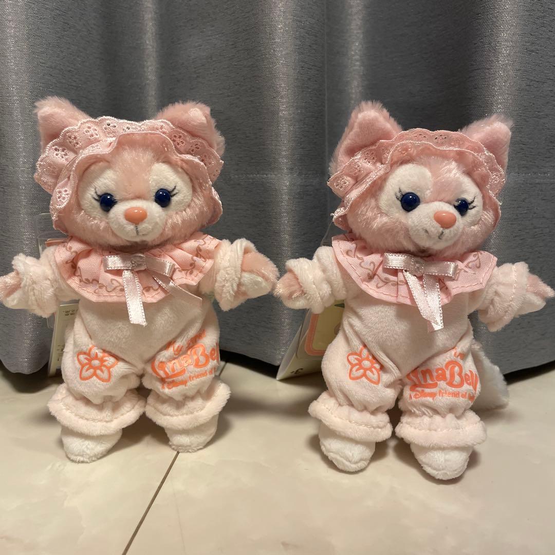 上海ディズニー　リーナベル　パジャマ　ぬいぐるみ　キーチェーン2個セット