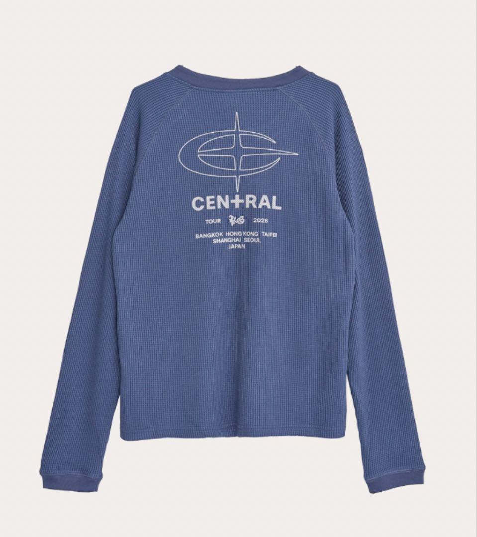 KING GNU CEN＋RAL ワッフルTシャツ　Lサイズ　ブルーグレイ