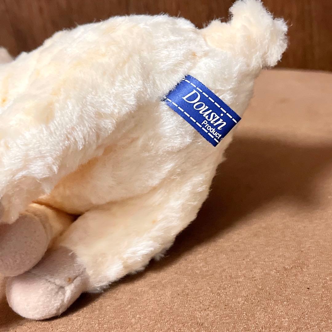 年代物 ぬいぐるみの童心 DOUSIN おすわりブタ チンチラS アイボリー