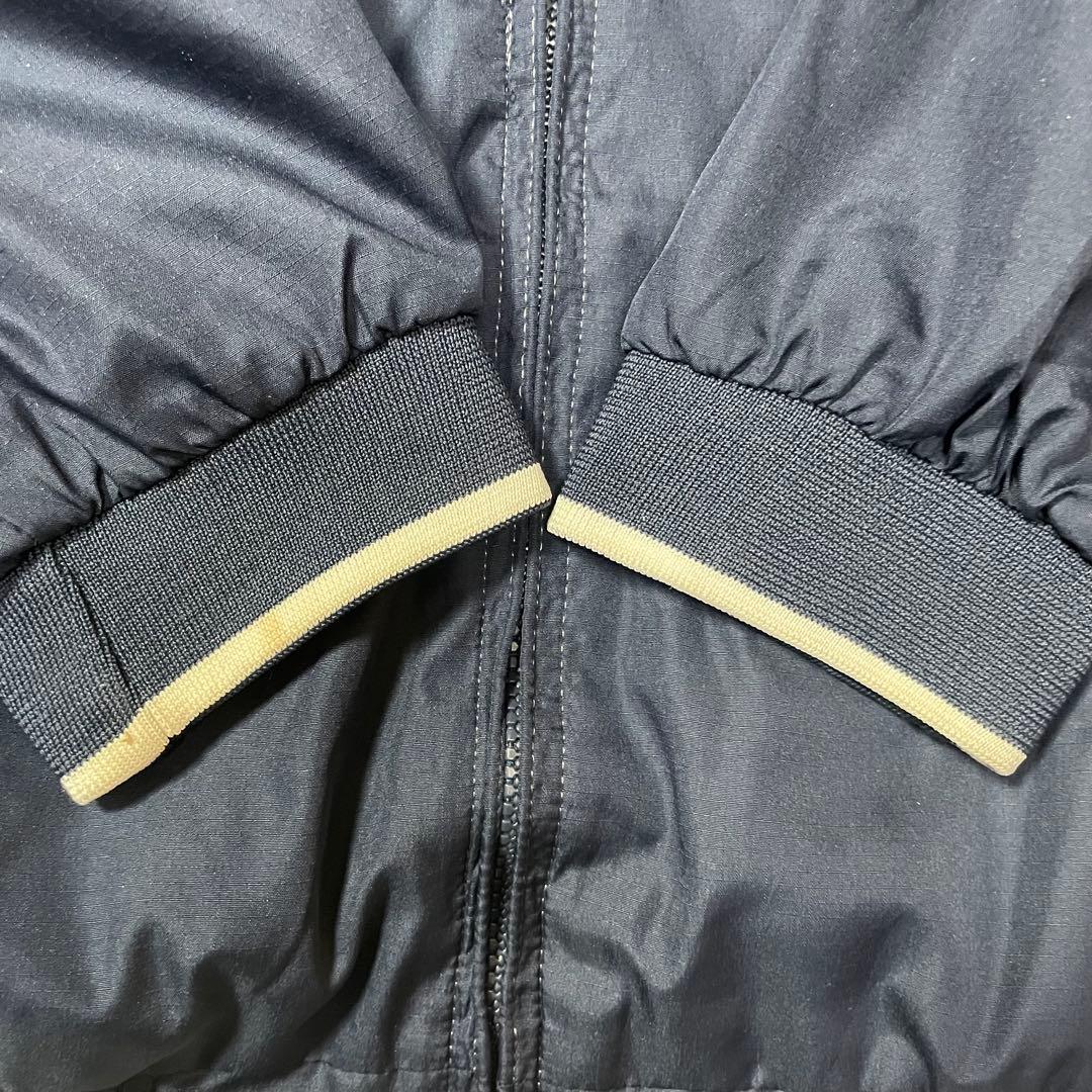 MLB公式ニューヨークヤンキースフード付きナイロンジャケットY2K XLネイビー