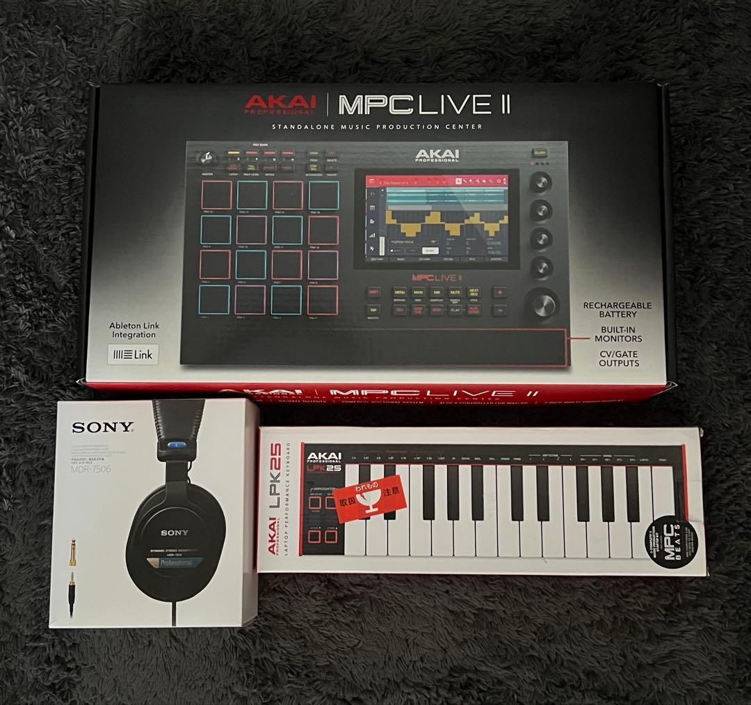 【先着】AKAI MPC Live II+LPK25+SONYMDR-7506