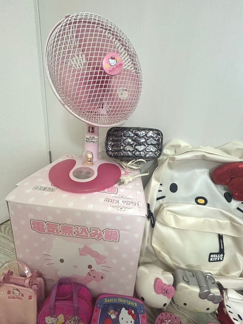 キティちゃん　まとめ売り　平成レトロ　サンリオ　扇風機　電気煮込み鍋