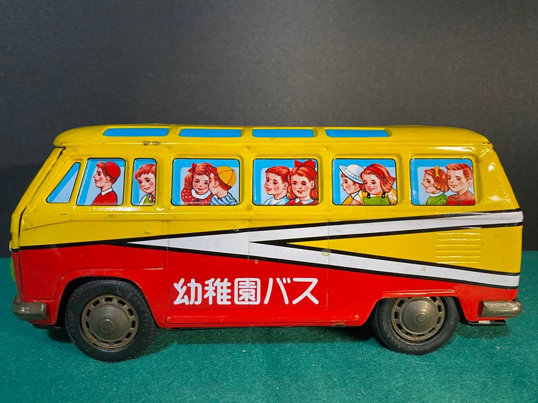 【超希少】　フォルクスワーゲン　幼稚園バス　ブリキ 骨董品 20cm