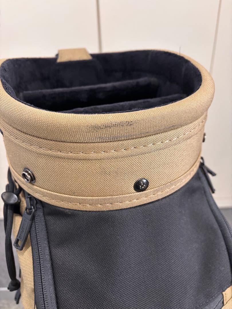 BRIEFING GOLF キャディバッグ　竹内ゴルフ　ベージュ