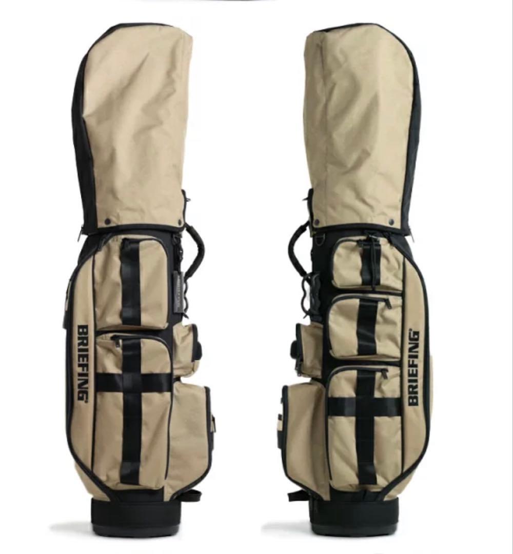 BRIEFING GOLF キャディバッグ　竹内ゴルフ　ベージュ