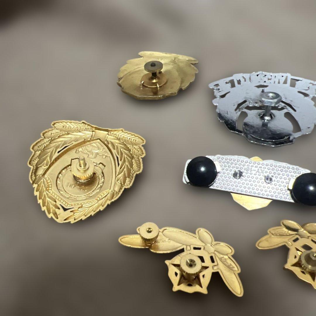 実物　中国人民武装警察帽章襟章胸章セット　公安警察