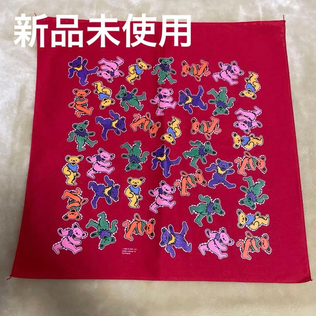 新品未使用　90ｓグレートフルデッド 1995年製デッドストック　バンダナ