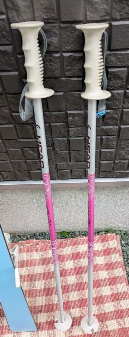 子供用　スキー板 120cm 　ビンディング・ストック付き