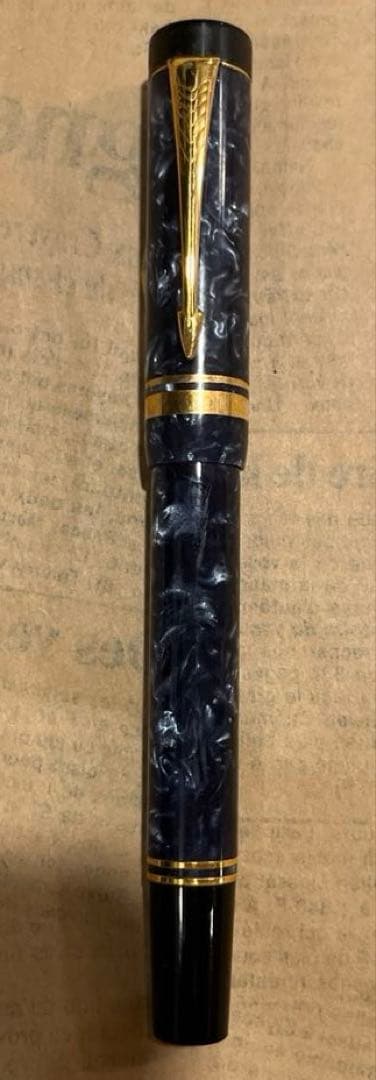 パーカー 万年筆 デュオフォールド インターナショナル マーブルブルー