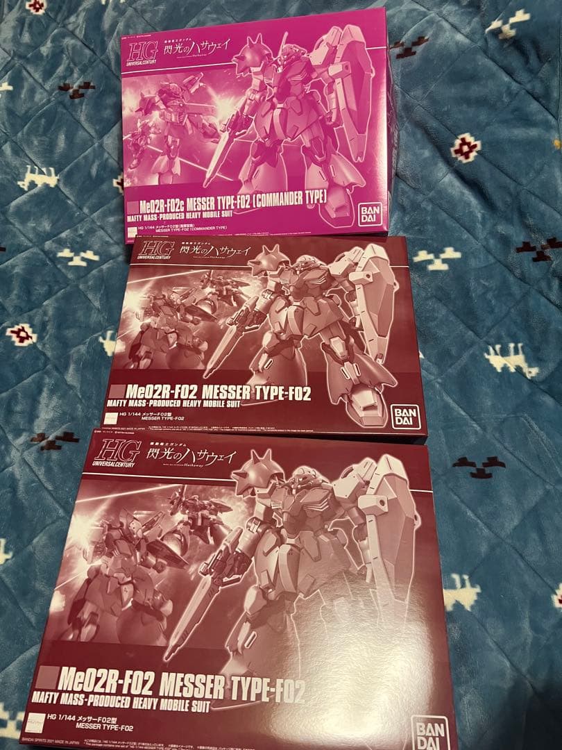 HG メッサー指揮官機✖️1 メッサーF02型✖️2 閃光のハサウェイ　新品