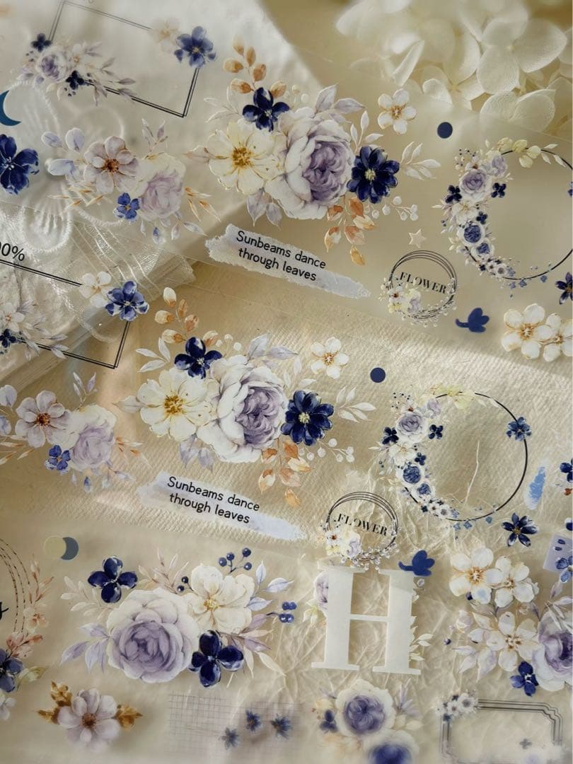 壹洱原创《冬寂》海外マスキングテープ　マステ 【1555】