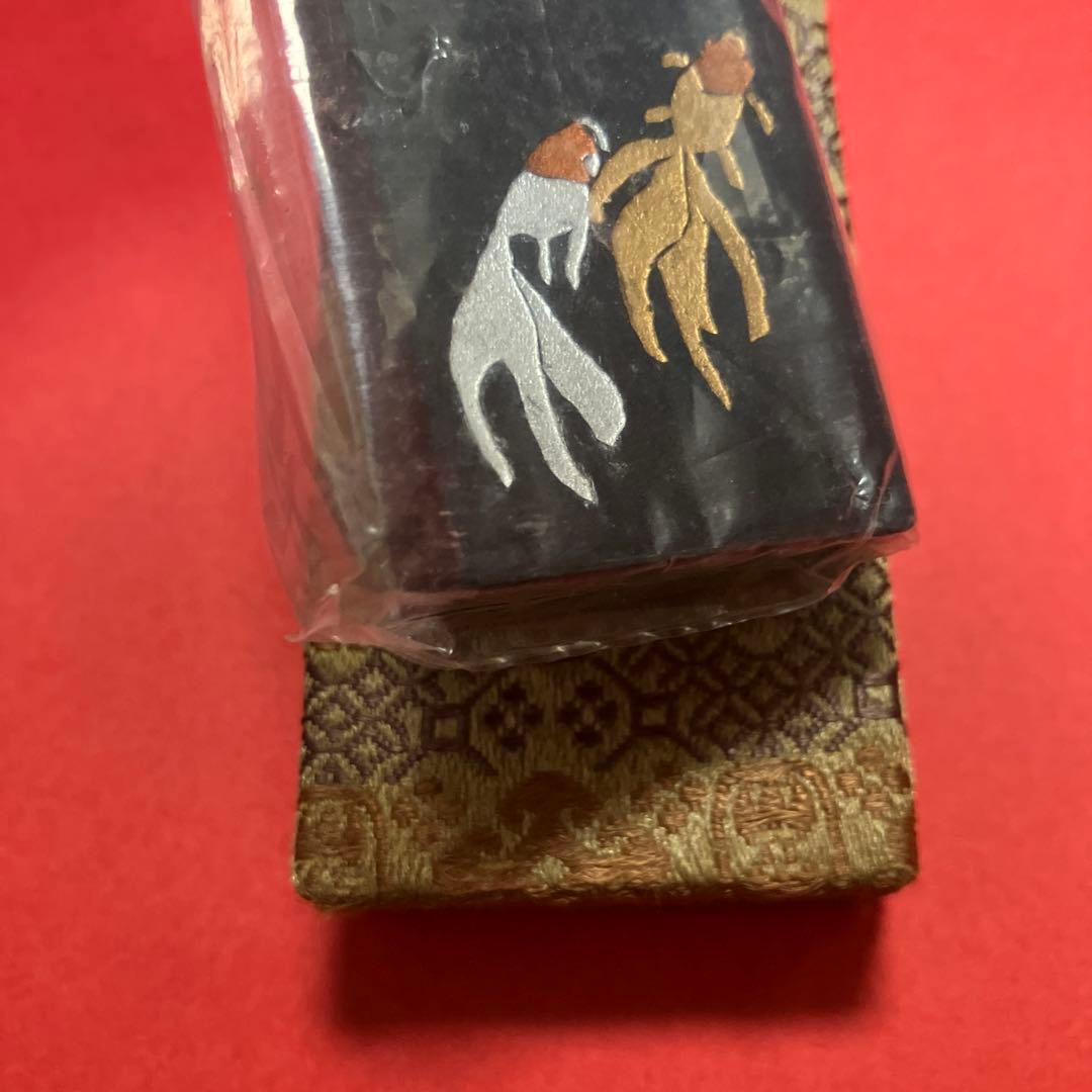 『特製青茶墨』曹素功 1970年代『金魚』中国書画墨 上海墨廠出品 仮名文字