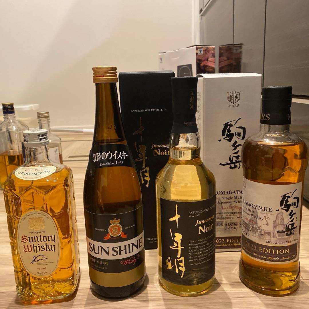 終売ジャパニーズウイスキーまとめ売り(サントリー白角、三郎丸、駒ヶ岳2023)