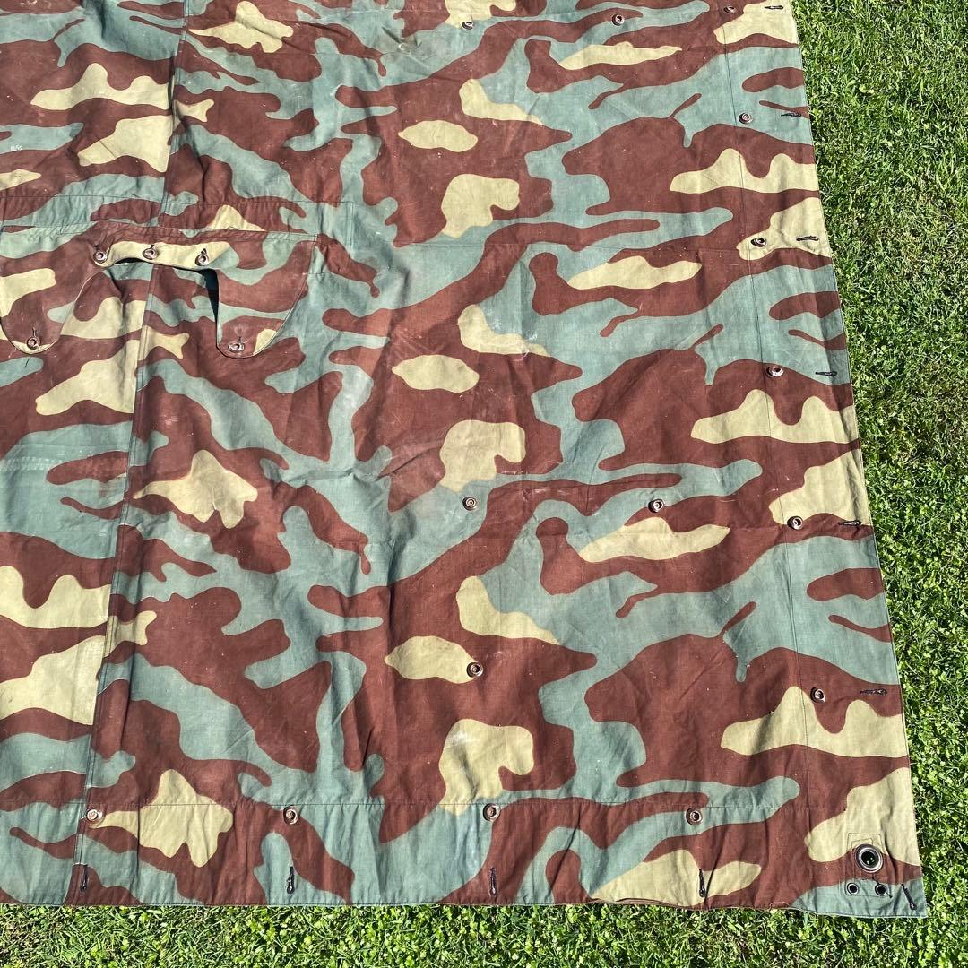 え*ち様 【レア】イタリア軍　軍幕　サンマルコ迷彩　2枚セット　ミリタリー　テン