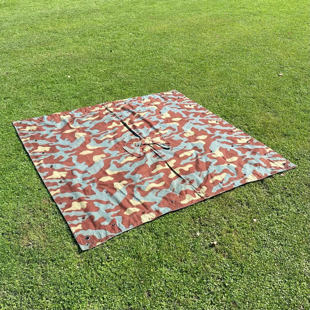 え*ち様 【レア】イタリア軍　軍幕　サンマルコ迷彩　2枚セット　ミリタリー　テン