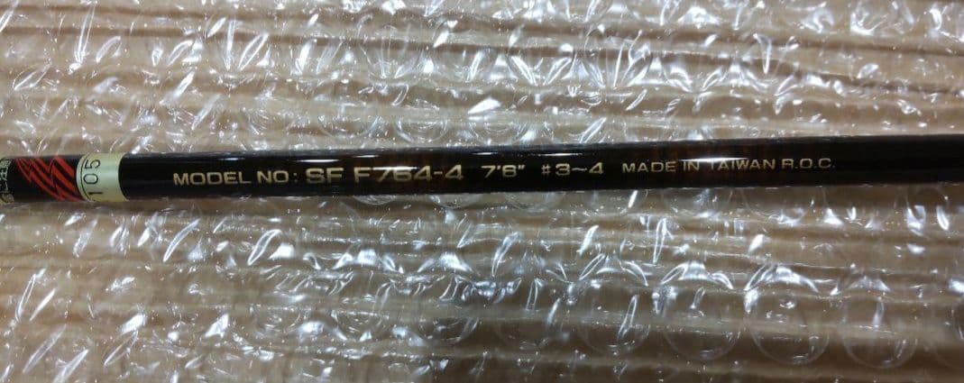 フライロッド SF764-4 7'6\" 3/4 セット 中古