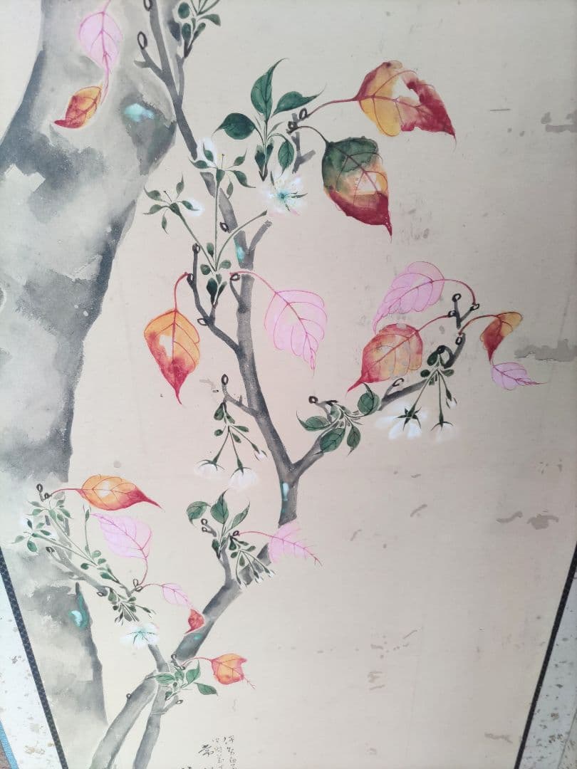 桜の花の屏風 六曲屏風 一双