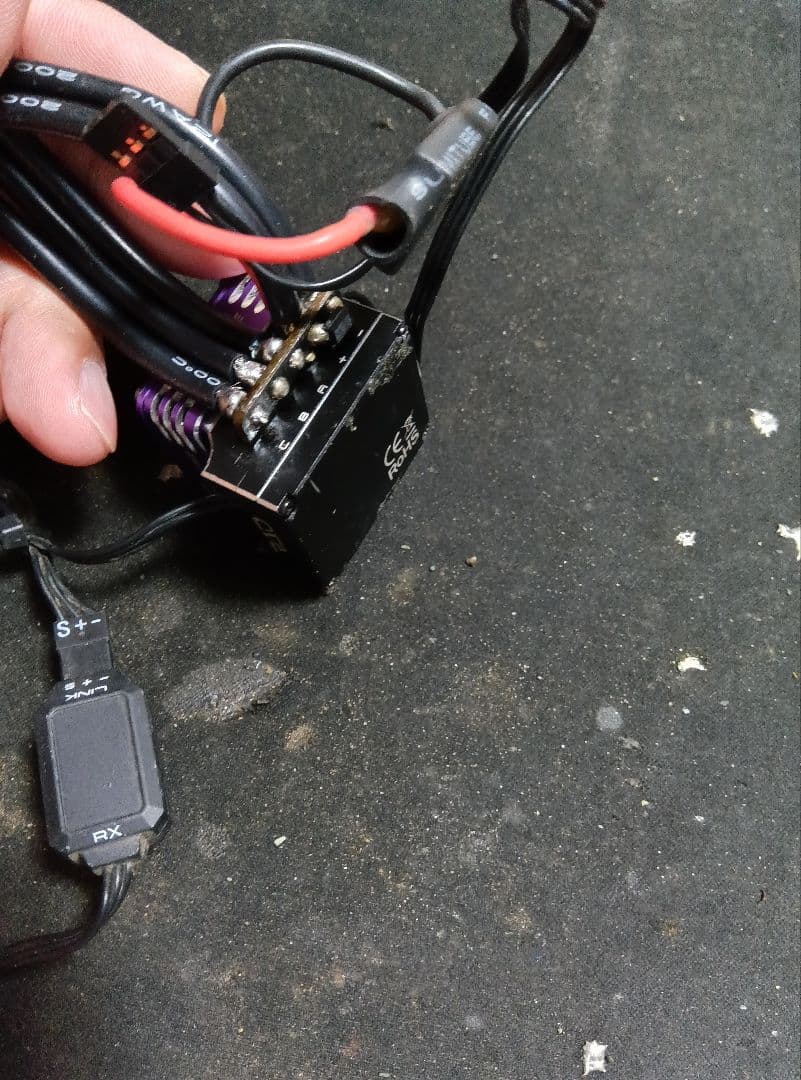 RAD 高性能 ESC 紫色 冷却ファン付き+Sbusリンクアダプター