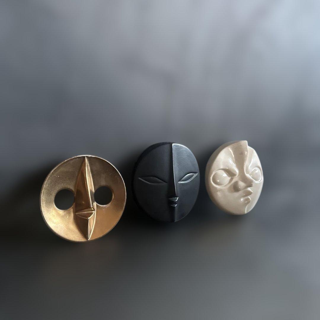 岡本太郎　太陽の顔壁掛け3点セット　ヴィンテージ感が素敵！