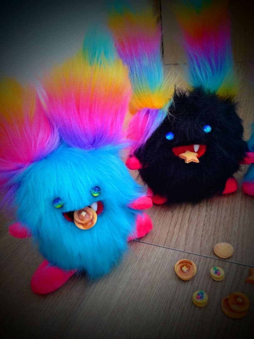 まんまるんモンスター♥アートドール人形幻獣ケモノ ハンドメイドぬいぐるみ